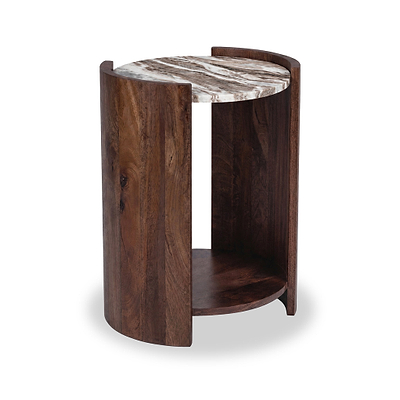 Nola Dark Stain Mango Bedside Table