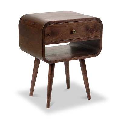 Auden Dark Stain Mango Bedside Table