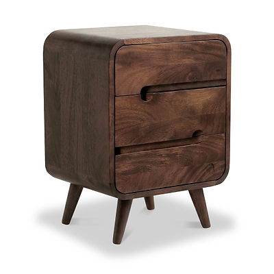 Maeve Dark Stain Mango Bedside Table