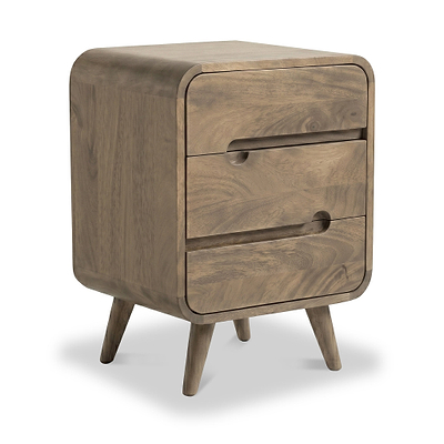 Maeve Light Stain Mango Bedside Table