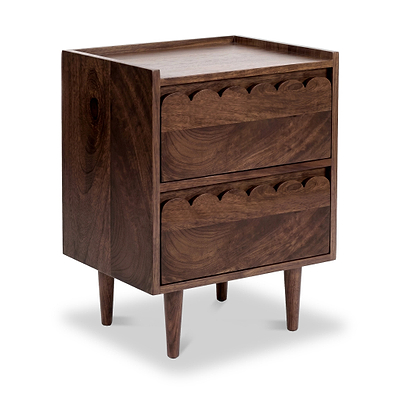 Marlow Dark Stain Mango Bedside Table