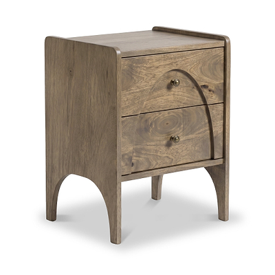 Como Light Stain Mango Bedside Table