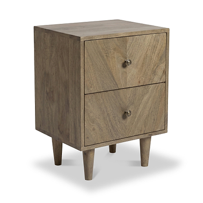 Orla Light Stain Mango Bedside Table