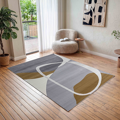 Barrett Abstract Curve Design Rug