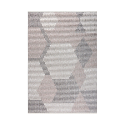 Vernell Flat and Loop Design Tassled Rug