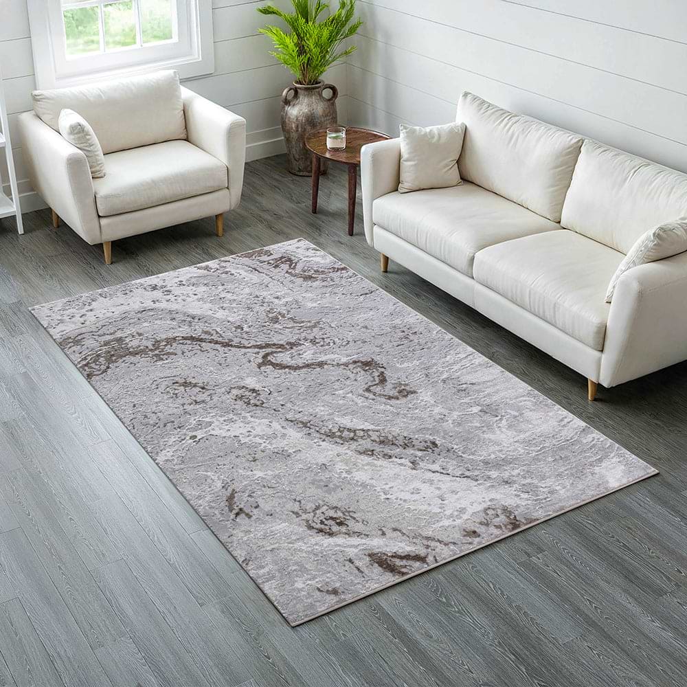 Easton Soft Marble Effect Rug