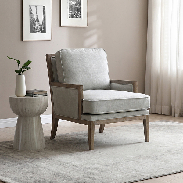 Winchester Textured Linen Accent Chair