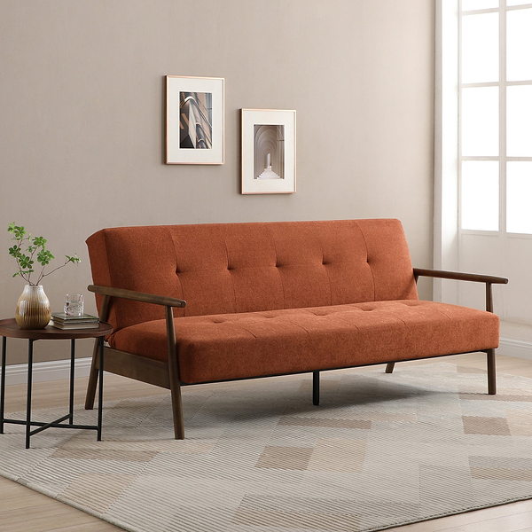 Frazier 3 Seater Button Back Sofa Bed
