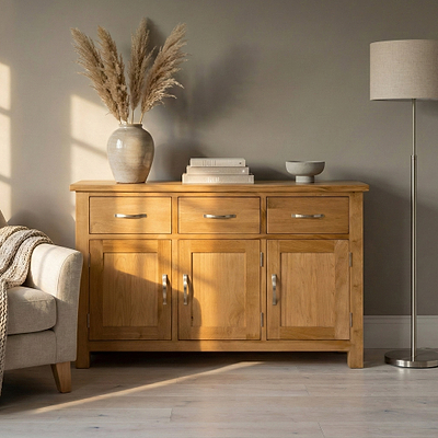 Newlyn Oak Large Sideboard
