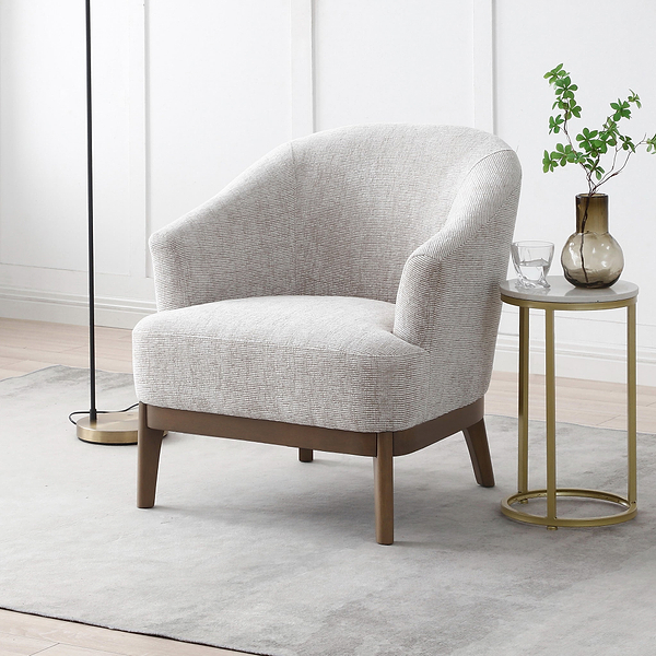 Toira Natural Woven Chenille Chair