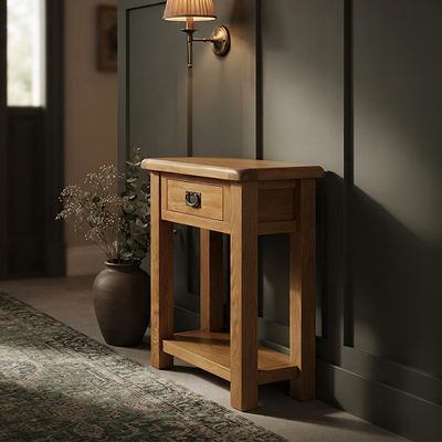 Zelah Oak Telephone Table