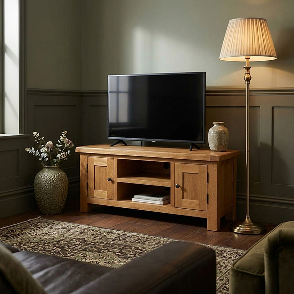 Zelah Oak 120cm TV Stand