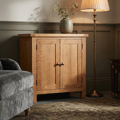 Zelah Oak Mini Cupboard