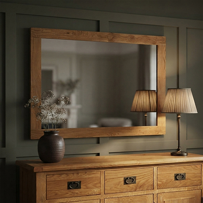 Zelah Oak Mirror