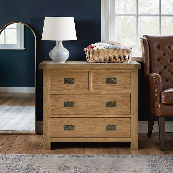 Zelah Oak 2 Over 2 Drawer Chest