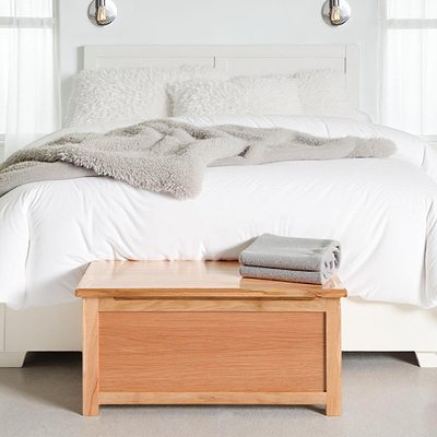 London Oak Blanket Box