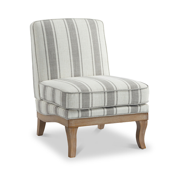 Sandringham Striped Armless Accent Chair