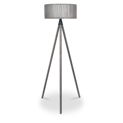 Rabanne Antique Wood Slat Tripod Floor Lamp