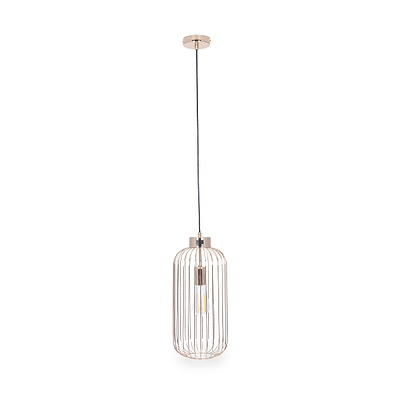 Dania French Gold Metal Wire Tall Pendant
