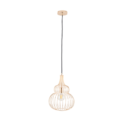 Dania French Gold Metal Wire Shaped Pendant
