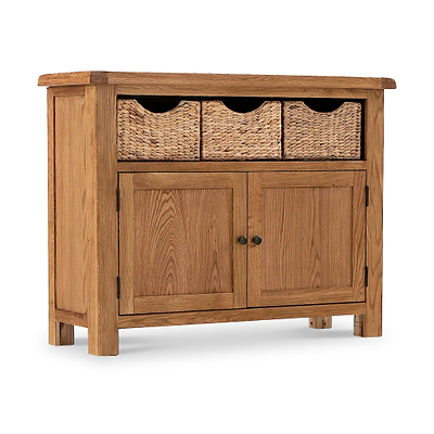 Zelah Oak Sideboard with Baskets