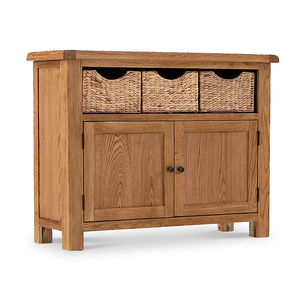 Zelah Oak Sideboard with Baskets