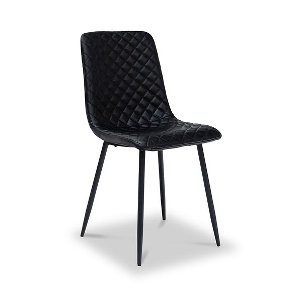 Brogan Faux Leather Quilted Back Dining Chair