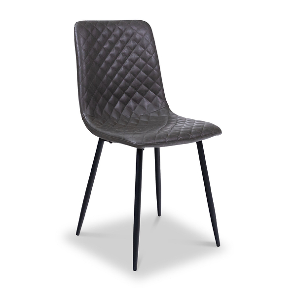 Brogan Faux Leather Quilted Back Dining Chair