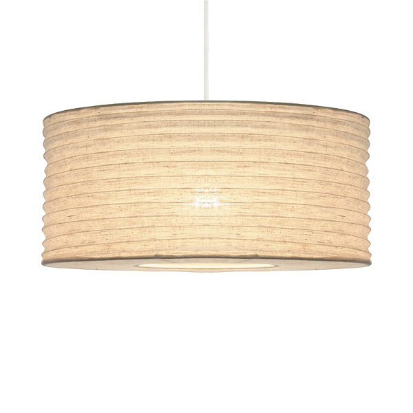 Patpong 50cm White Jute Easy Fit Pendant