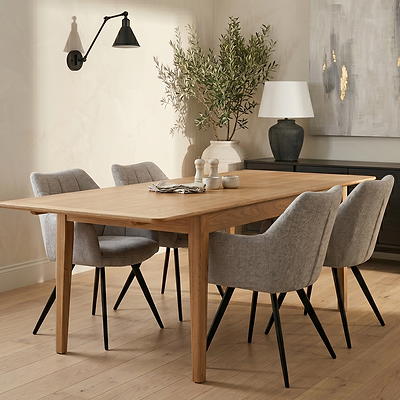 Alba Oak 120-160cm Extending Table