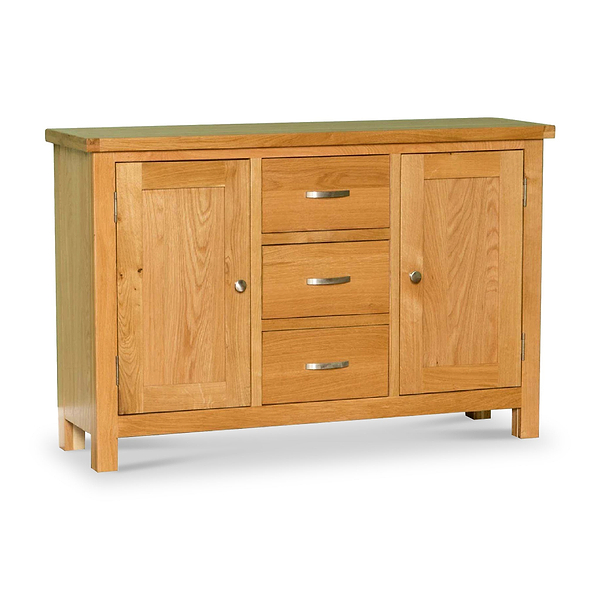 London Oak 3 Drawer Sideboard