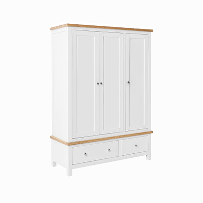 Farro Triple Wardrobe with Drawers