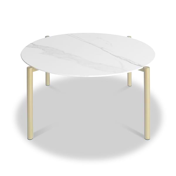 Dalston White & Gold Coffee Table