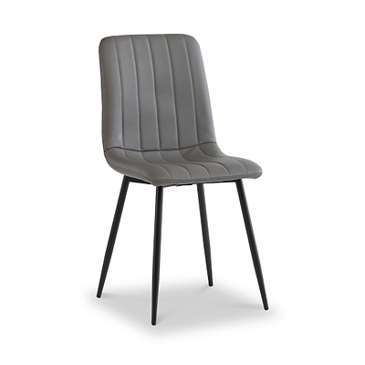 Geri Faux Leather Curved Seat Dining Chair