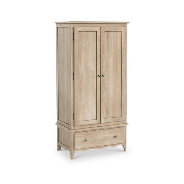 Celine Washed Oak Double Wardrobe