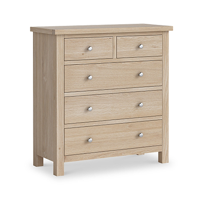 Farro Washed Oak 2 Over 3 Chest Of Drawers