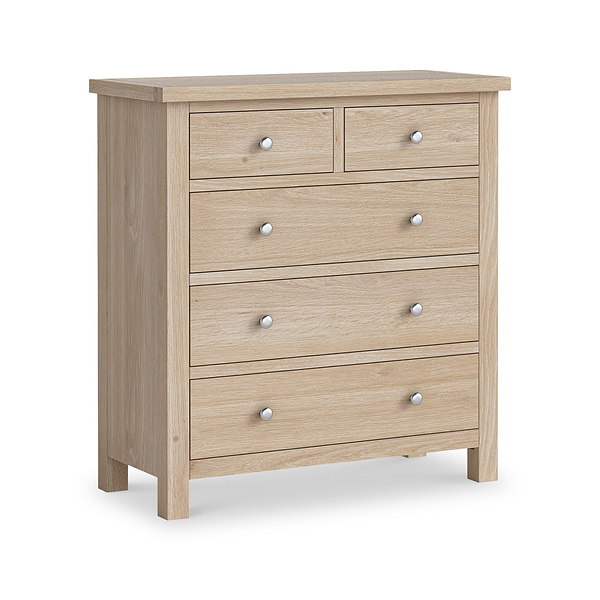 Farro Washed Oak 2 Over 3 Chest Of Drawers