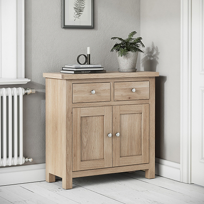 Farro Washed Oak Mini Sideboard