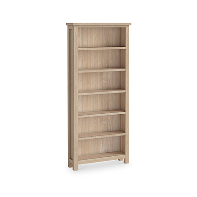 Farro Washed Oak Large Bookcase