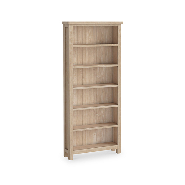 Farro Washed Oak Large Bookcase