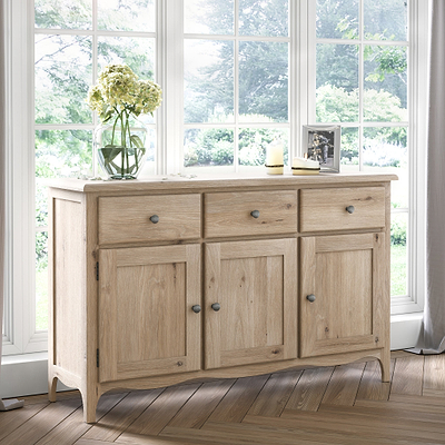 Celine Washed Oak Large Sideboard