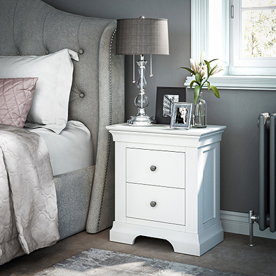 Colette 2 Drawer Bedside Table