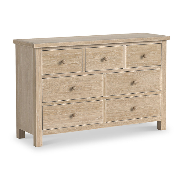 Trelan Washed Oak 3 Over 4 Chest of Drawers