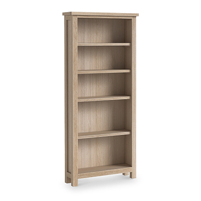 Trelan Washed Oak Large Bookcase