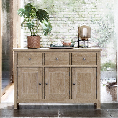 Trelan Washed Oak Large Sideboard
