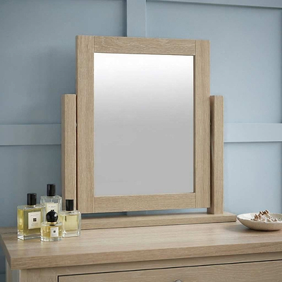 Trelan Washed Oak Vanity Mirror
