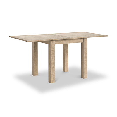 Trelan Washed Oak 80cm - 160cm Flip Top Dining Table