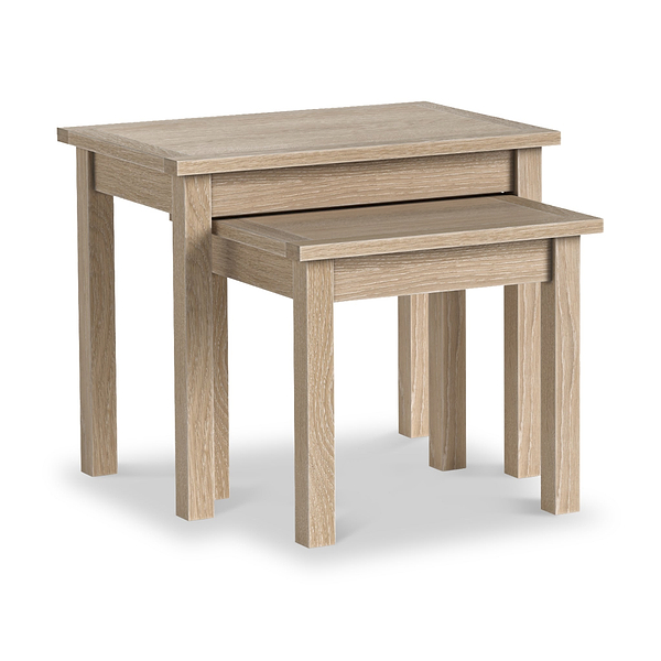 Trelan Washed Oak Nest of Tables