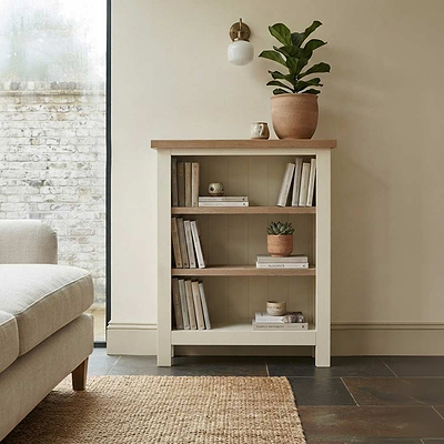 Trelan Painted Low Bookcase