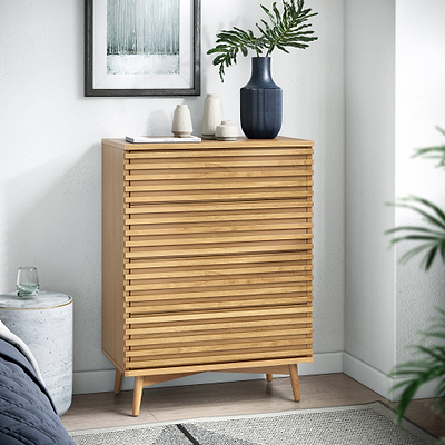 Kari Light Oak 4 Drawer Chest